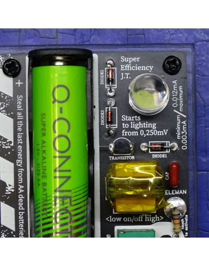 Super Efficiency Joule Thief from, AA, startup 0.25v to 1.5v &amp; 0.003A to 0.012A!