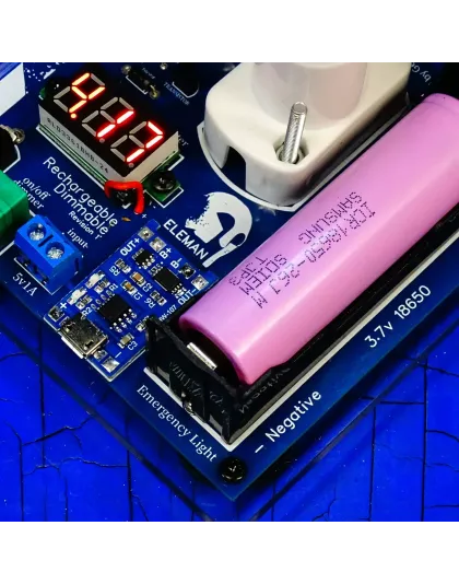 Emergency Lighter Joule Thief 3,7volt Dimmable &amp; Rechargeable micro usb 5volt