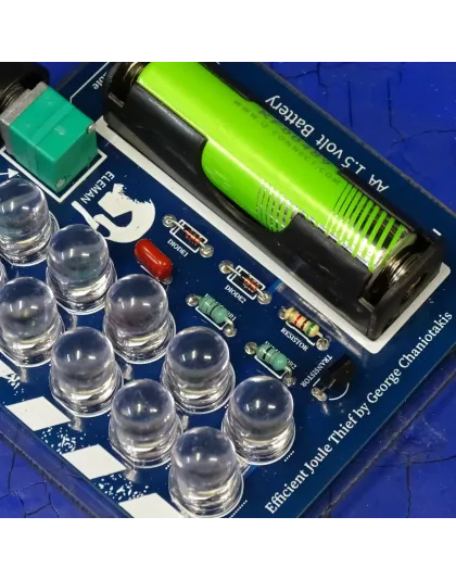 High Efficiency Joule Thief AA 1.5volt Battery to 10 Leds 10mm, startup 0.6V