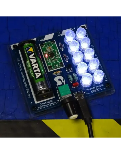 High Efficiency Joule Thief AA 1,2 volt Dimmable &amp; Rechargeable, startup 0.6V