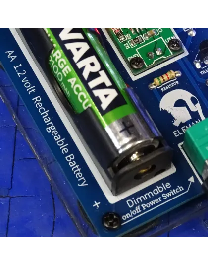 High Efficiency Joule Thief AA 1,2 volt Dimmable &amp; Rechargeable, startup 0.6V