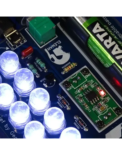 High Efficiency Joule Thief AA 1,2 volt Dimmable &amp; Rechargeable, startup 0.6V