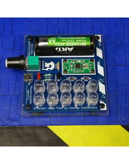 High Efficiency Joule Thief AA 1,2 volt Dimmable &amp; Rechargeable, startup 0.6V