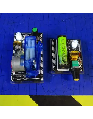 2pcs Hand Crank Supercapacitor &amp; Super Efficiency Joule Thief AA 1.5volt