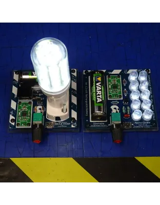 2pcs Joule Thief AA 1,2volt Combination Dimmable &amp; Rechargeable micro usb 5volt