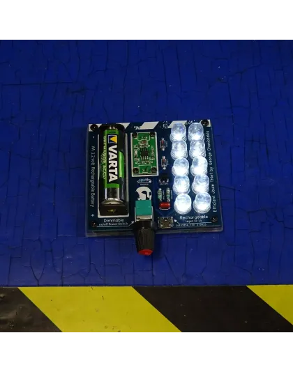 2pcs Joule Thief AA 1,2volt Combination Dimmable &amp; Rechargeable micro usb 5volt